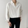 Men's Korean Style V-Neck Long-Sleeve Pullover Shirt - Trendy Bad Boy Design for Spring and Autumn