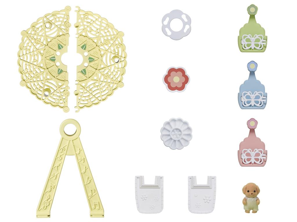 Sylvanian Families Kindergarten Spielplatzgeräte [Süßes Kerzenset] S-66 ST Mark zertifiziert, ab 3 Jahren, Spielzeugpuppenhaus, Sylvanian Families, Epoch