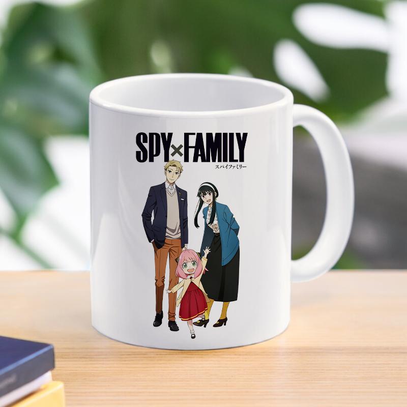 Spy X Family Anya kubek do kawy kubek Loid Yor fałszerz kubki ceramiczne dla dzieci chłopcy herbata kawa z mlekiem naczynia do picia prezent dla przyjaciela