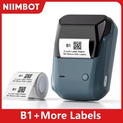 Niimbot B1 Mini Tragbarer Thermodrucker Selbstklebender Etikettendrucker Taschendrucker Etikettiermaschine Bluetooth Niimbot