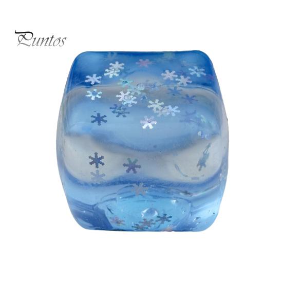 Transparent Lemon Toy Squeeze Toy, Stress Relief Jellyfish Ice Cream Reduction Soft Clear Cube Sensory for Kids Adults Reliever