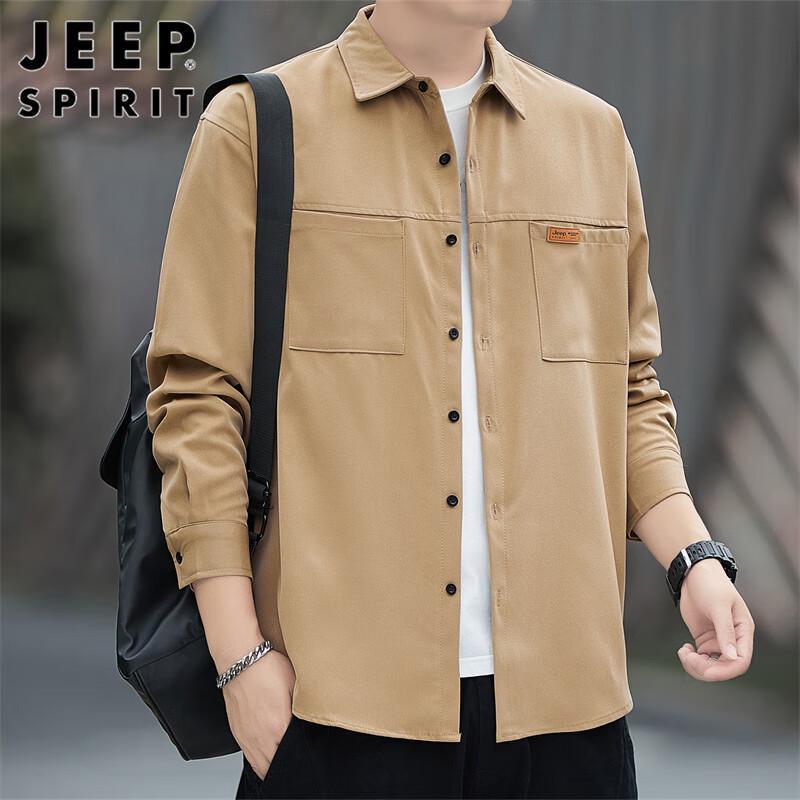 JEEP SPIRIT Men s Casual Long Sleeve Shirt M