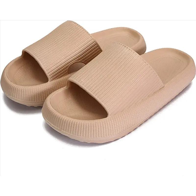 Men's new thick-soled slippers women's summer indoor pink bathroom couple cool slippers men's height increase