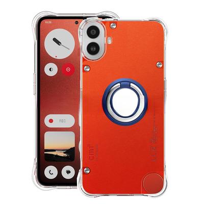 Na nic CMF Phone 1 Držák magnetického kroužku Silikonový kryt airbagů pro nic CMFphone1 Phone 2A Nárazuvzdorný Transparentní TPU měkký nárazník