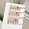Yihe Original Ice Watermelon Zircon-Inlaid Gradient Blush Nails