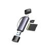 Lecteur de Carte SD Micro SD USB C USB 3.0 2 en 1 Adaptateur de Carte SD Max 2To Compatible avec MacBook/iPad/Galaxy