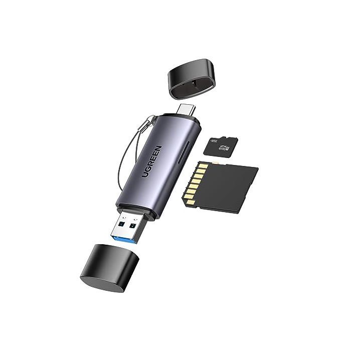 Lecteur de Carte SD Micro SD USB C USB 3.0 2 en 1 Adaptateur de Carte SD Max 2To Compatible avec MacBook/iPad/Galaxy