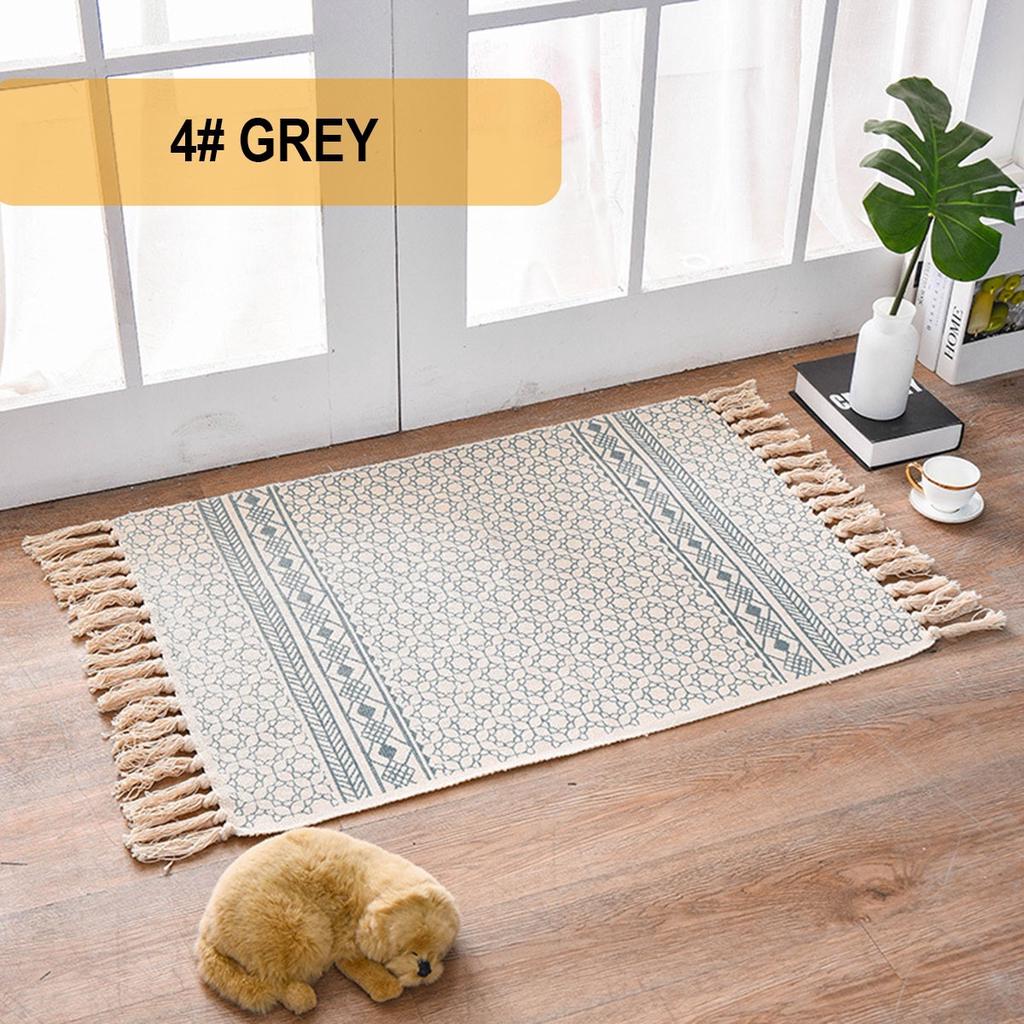 JVSISM Bohemian Rug Round Cotton Linen Carpet Rug Bedside Rug Geometric Floor Mat Living Room Bedroom Carpet Home Decoration-A JVSISM Bohemian Rug Round Cotton Linen Carpet Rug Bedside Rug Geometric Floor Mat Living Room Bedroom Carpet Home Decoration-A
