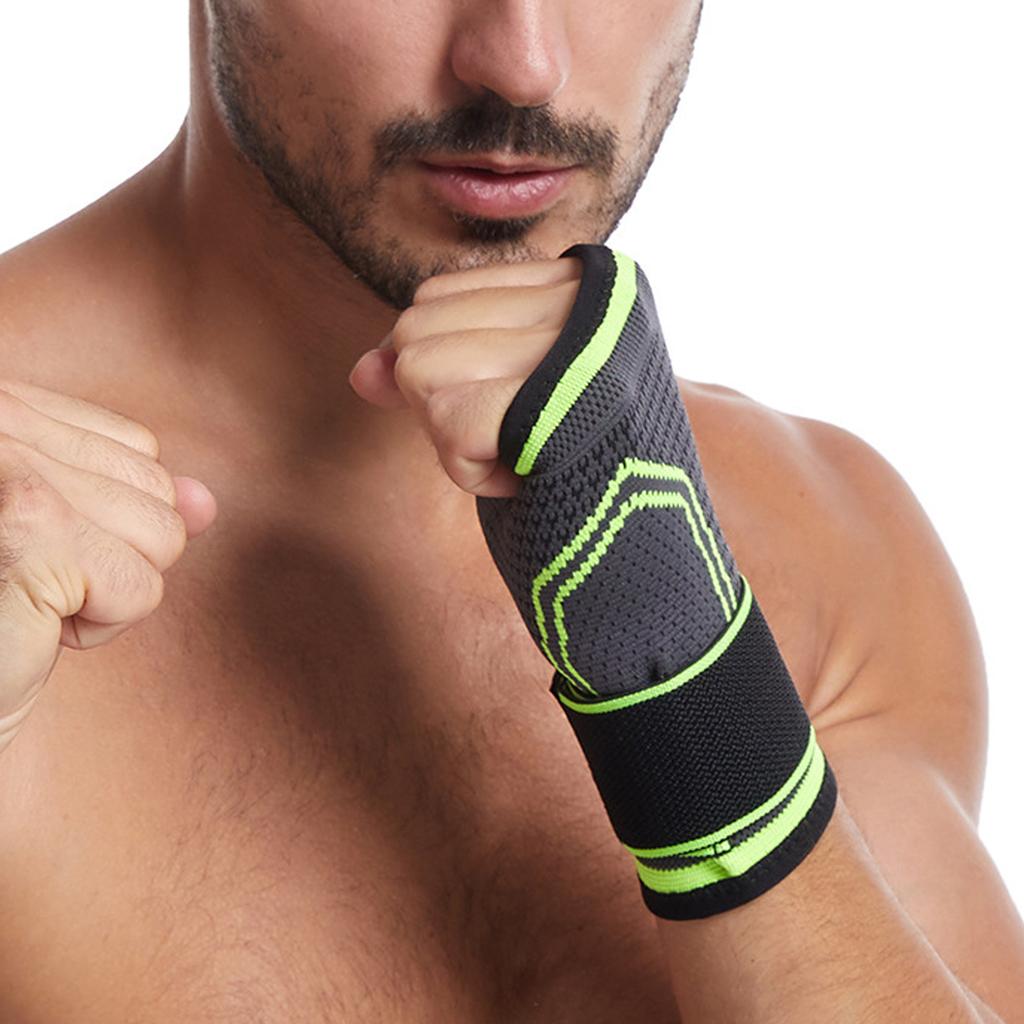 Compression Wrist Brace with Pressure Belt Sport Protection Wristband Knitting Pressurized Wrist and Palm Brace