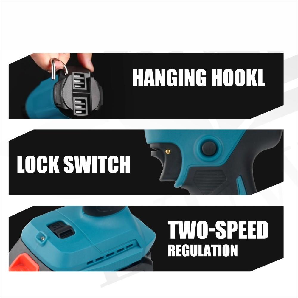 18V/21V Digital Display Hot Air Gun Temperature Adjustable Welding Hot Air Dryer Portable Heat Shrink Packaging Tool