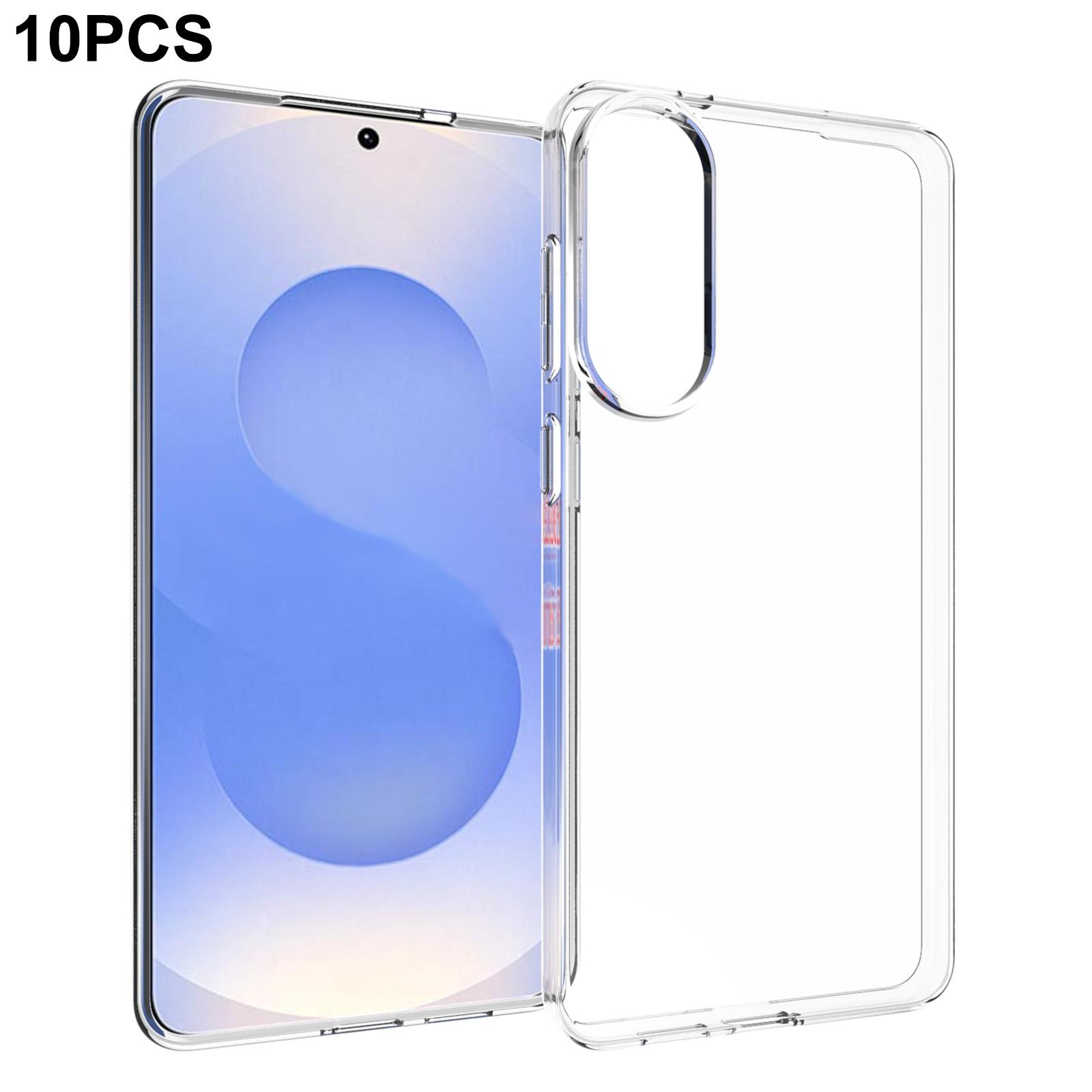 

10Pcs/Pack For Samsung Galaxy S25 Edge Case Watermark Free TPU Protective Clear Phone Cover Type A