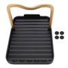 Pot Lid Holder Aluminum Desktop Lid and Spoon Rest Holder Thickened with Non Slip Pads for Kitchen Countertop Cooking