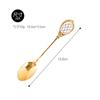 Stainless Steel Golden Coffee Milk Spoon Creative Stirring Spoon Elegent Ceramic Dessert Honey Spoons