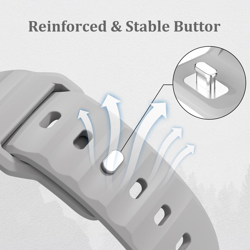 Sport Silikonband für Apple Watch Ultra 2 Strap 49mm 45mm 44mm 42mm Correa Smartwatch Armband iWatch Serie 9 8 7 6 5 SE