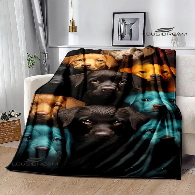 3D Cute dog printed blanket Flannel Warm blankets Soft and comfortable blanket bed linings cubre cama Birthday Gift