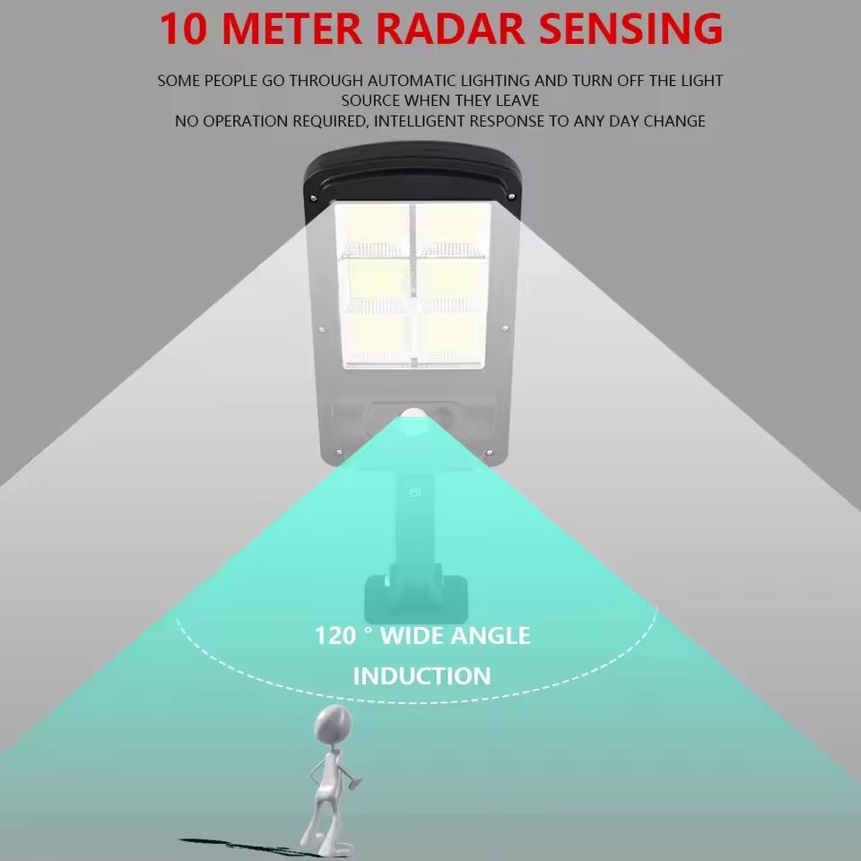 ZK30 Outdoor Spotlights LED Street Floodlight Solar Panel Lighting Lamp Road Lamp Wireless Outdoor Waterproof Road Light 20 Hour
