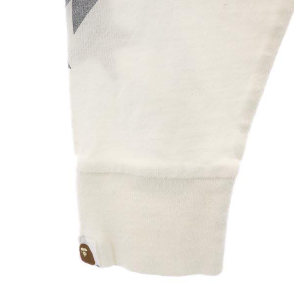 A BATHING APE made in Japan Long sleeve T-shirt S White system Ron T Men's Used