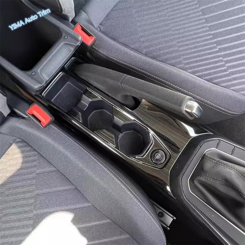 Stainless Steel Gear Shift Panel Decoration Stickers Cover Trim Fit For VW Volkswagen Polo    LHD Accessories