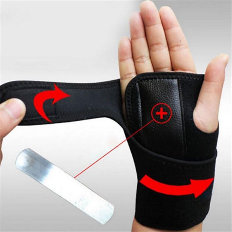 Splint Sprains Arthritis Band Belt Wrist Support Brace Wristband Carpal Tunnel Support Thumb Wrist Pain Hand Bandage Black Glove