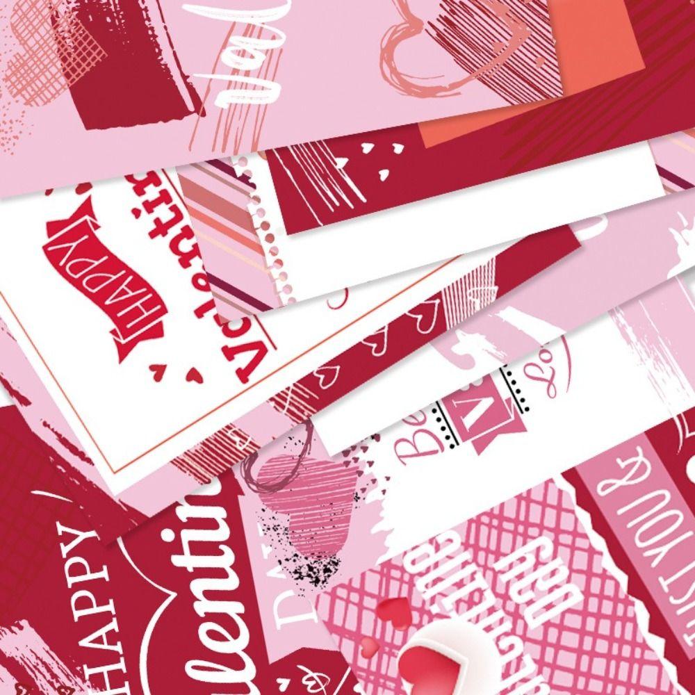 36PCS/SET Square Love Theme Label Sticker American Style Bottle Gift Wrapping Tag  Valentine's Day