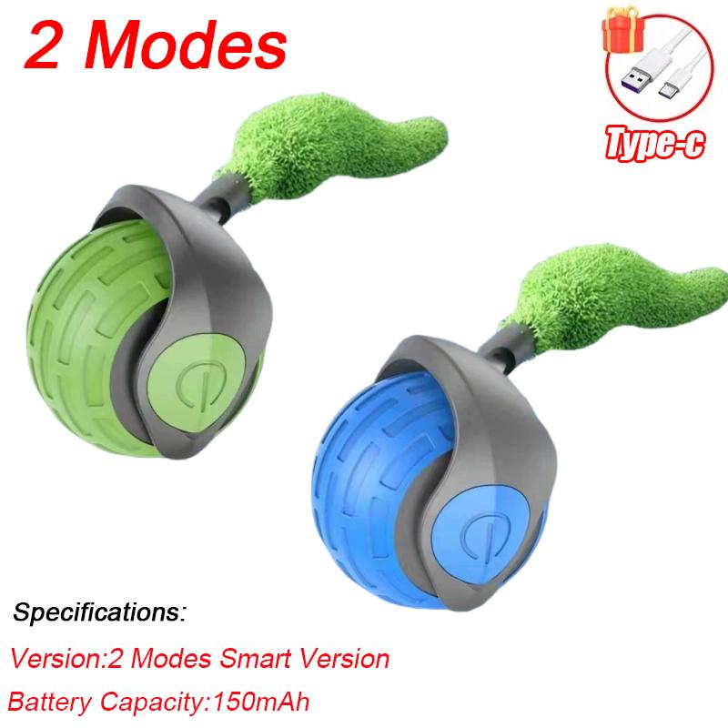 New Interactive Cat Toys Ball Smart Electric Rolling Ball Toys for Cat Kitty Pet Automatic Training USB Rechargeable Cat Toy