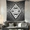 Borussia Wall Tapestry Aesthetic Wall Hanging Printed Fabric Blanket Decorative Tapestries for Bedroom Living Room Home Decor