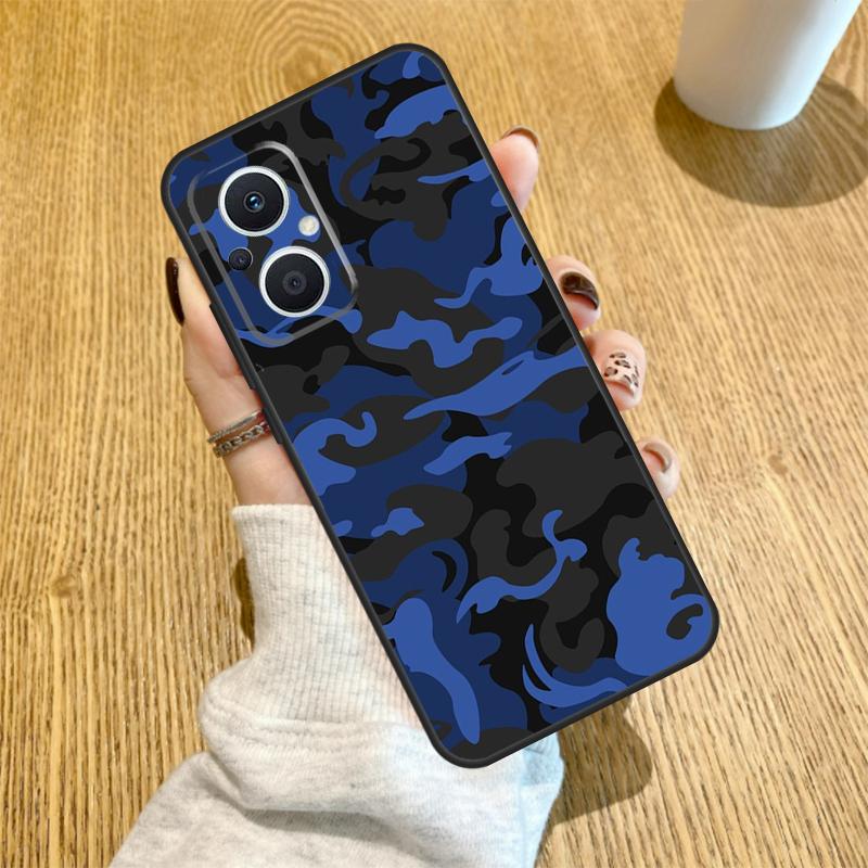 Camo Camouflage Pattern Funda For OPPO Reno 12F 11F 13F 14F 8T 8 Lite 10 11 12 13 14 OPPO Find X8 X6 X5 X9 Pro Case
