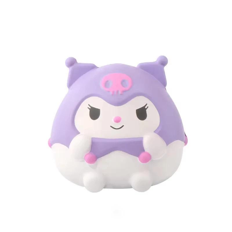 Sanrio Cute Stress Relief Toys Cinnamoroll Kawaii Plush Anime Cartoon Kids Stress Relieving Handheld Therapy Figurine Gift