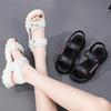 Women Summer Platform Roman Sandals Outdoor Dressy Black Open Toe Casual Girl Sport Sandals Plus Size