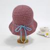 New Arrivals Open Run Women Knitted Texture Bucket Hat With Ribbon Decoration