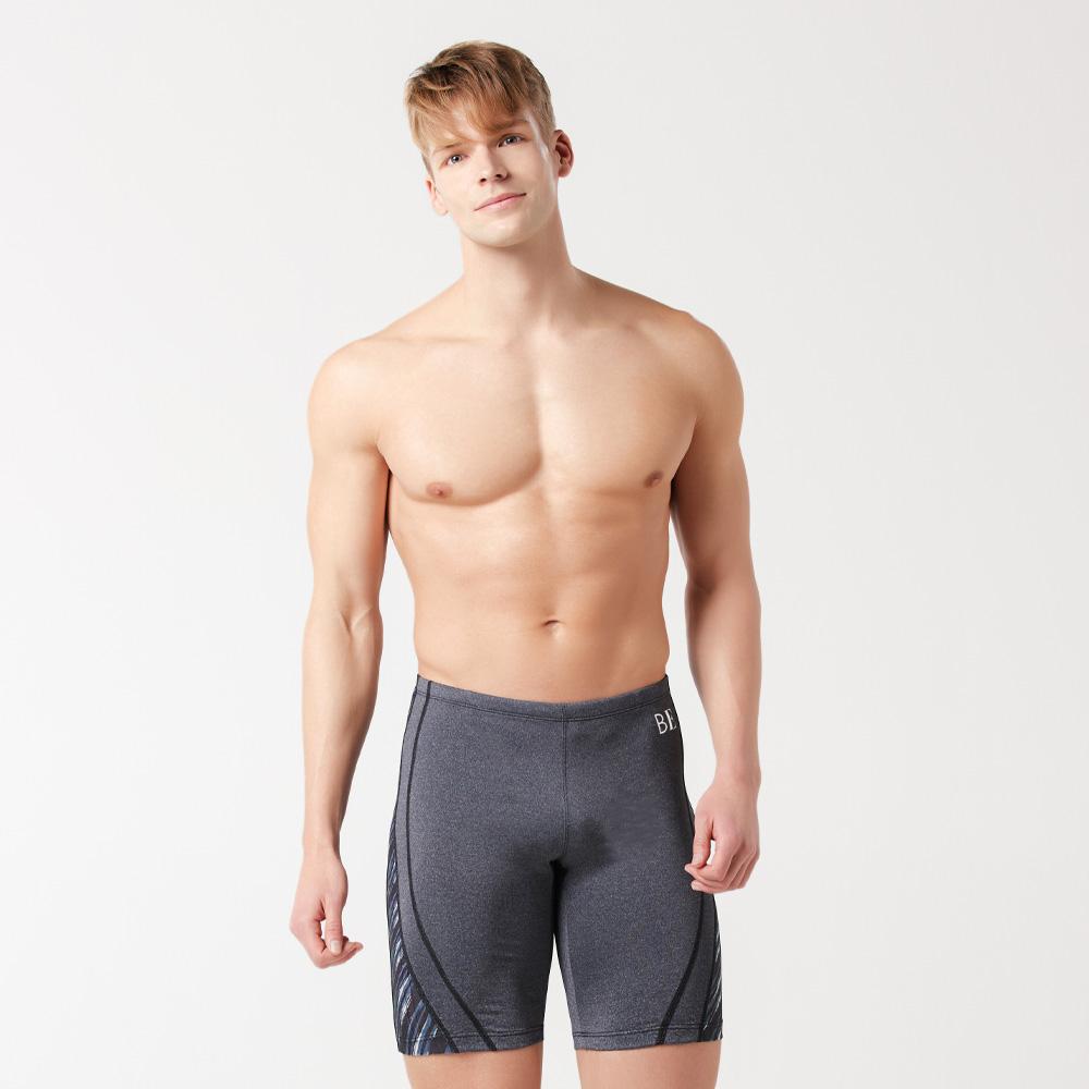 Beijigelleu Men'S Patterned Knee-Length Square Indoor Swimsuit Bez-W406G