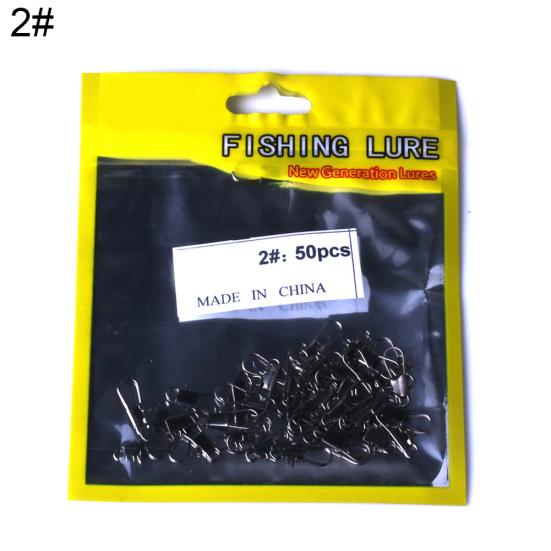 

Спортивные аксессуары MUQZI, 50 шт., подвижный вертлюг с быстрой блокировкой, защелкивающийся подшипник, рыболовные соединители, застежка, снасти