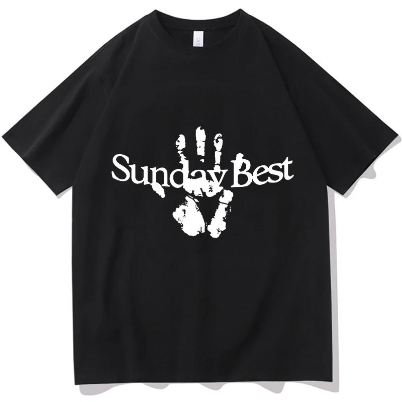 

Nick Jonas Sunday Best T Shirts Vintage Graphic Clothing Hip Hop Pure Cotton O-Neck Short Sleeve Merch Tops Fashion Streetwear S чёрный
