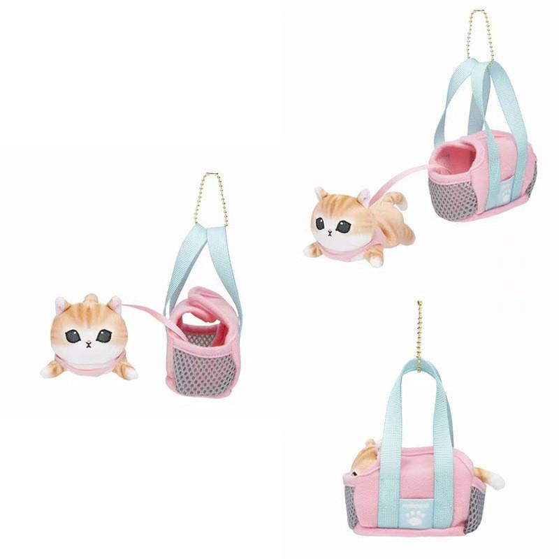 Cute Japanese Style Plush Shark Cat Keychain Adorable Cartoon Cat Doll Accessory