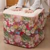 Waterproof Flower Quilt Storage Bag Large Capacity Moving Packing Bag  Home Organization