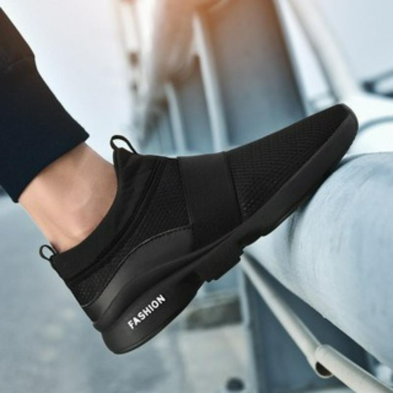 Men Sneakers Mesh Casual Shoes New Fashion Outdoor Comfortable Loafers Lightweight Walking Shoes Slip-On Men Shoes Plus Size 49