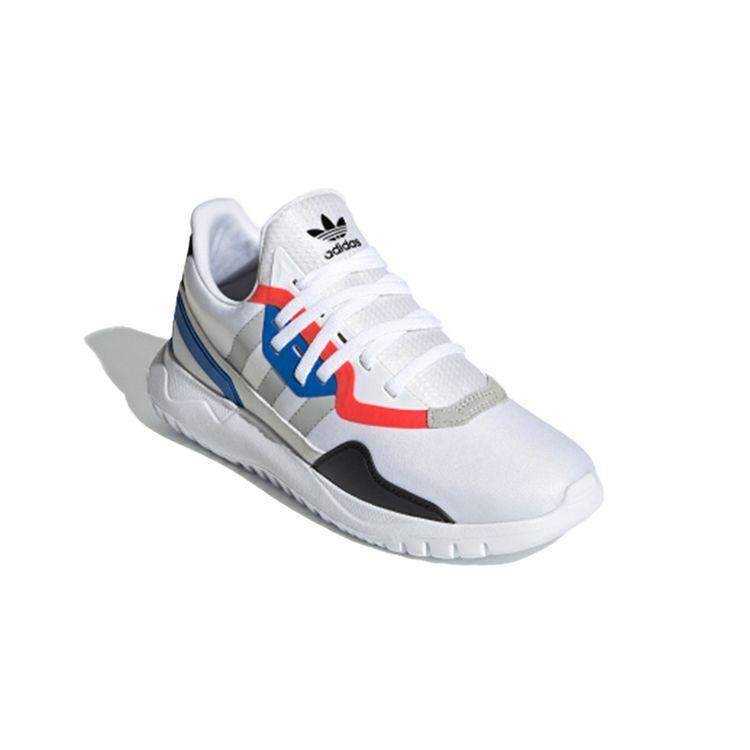 Adidas Flex J White Glow Blue Kids Sneakers Cloud-White Grey-Two FX5325
