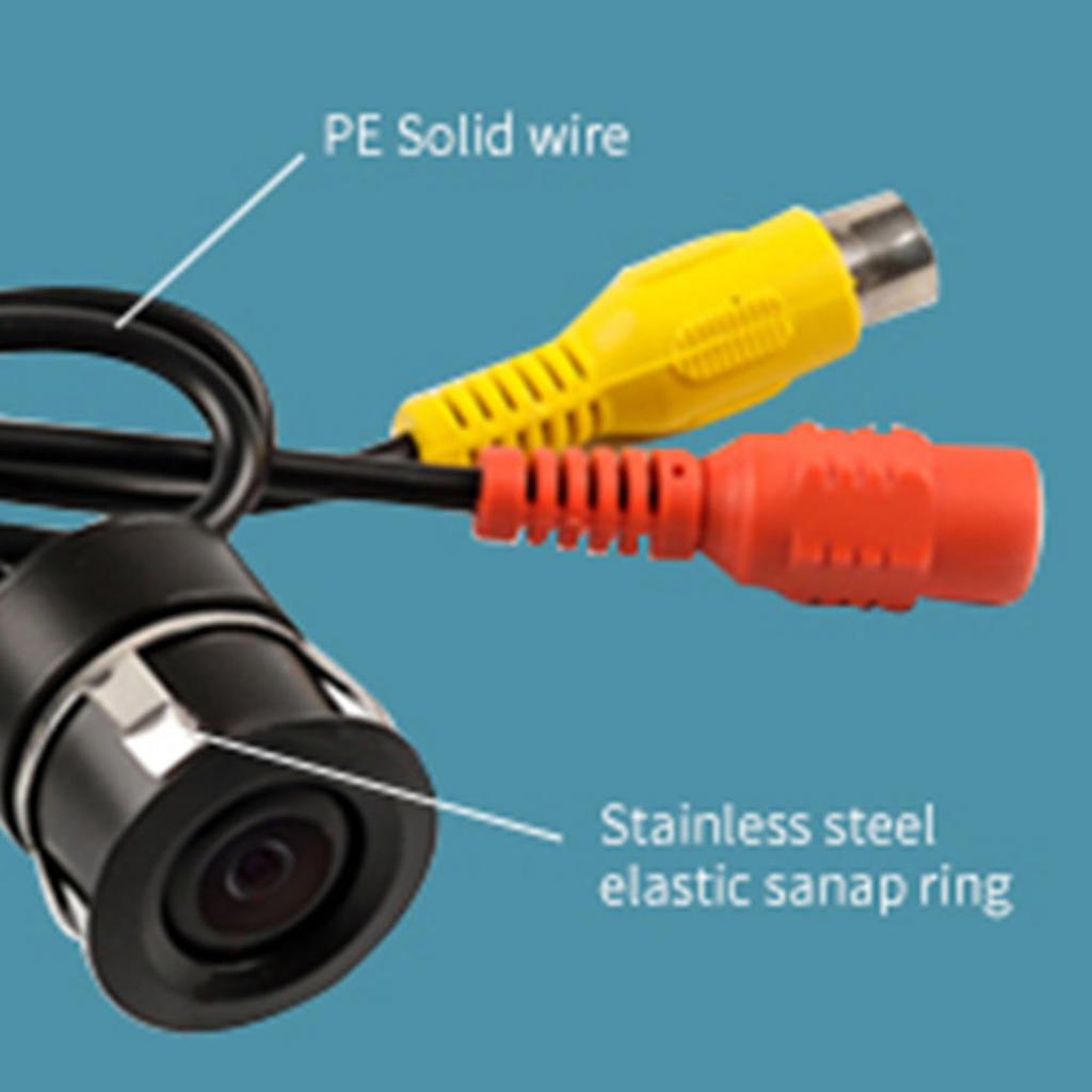 170°  Wide Angle CCD Wired Waterproof Mini Color CCTV Camera PAL/NTSC for Car