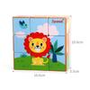 Children's Puzzle for Ages 1-3: Educational Wooden Early Learning Toy with 9 Pieces and Six-Sided Pictures