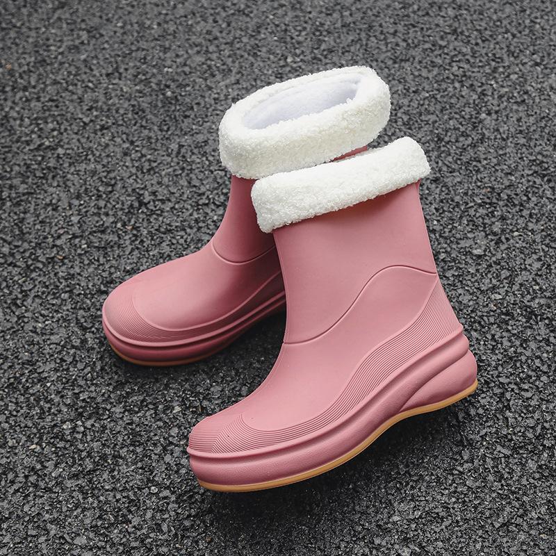 Women's Fashion Versatile Soft-soled Non-slip Rain Boots