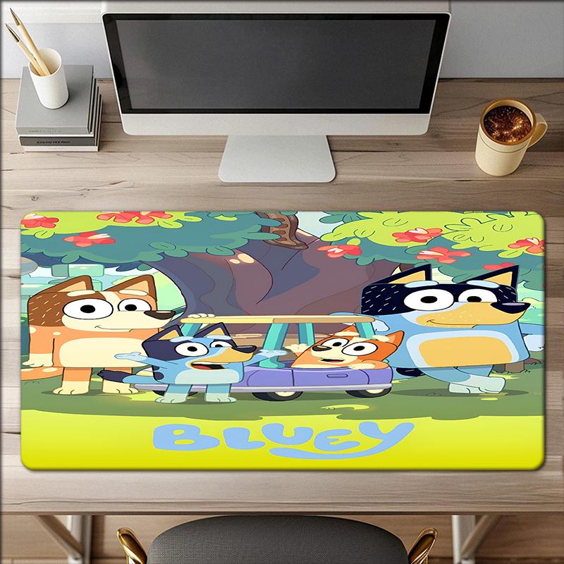 Bluey Theme Mouse Pad, Non Slip Rubber Base, Multifunctional Office & Home Decor, Perfect for Workspace Personalization.