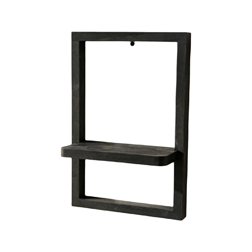 Étagère Flottante Murale Forme Carrée Étagère Murale en Bois Étagère Vintage pour Plantes Chambre à Coucher