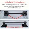 Suitable for Towels and Face Cloths, Black No-Drill Wall-Mounted Towel Rack, Strong Load Capacity Support Bracket, Space-Saving