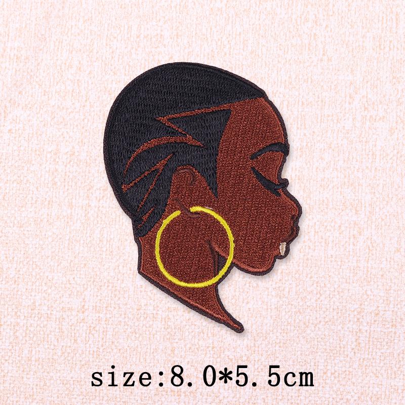 Black Girl Embroidery Patch Iron On Patches For Clothing Black Girl Magic Patches On Clothes DIY Sewing Ironing Patch Applique