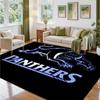 Penrith Panthers Design Crystal Velvet Rug Soft Decorative Mat for Bedroom Entrance