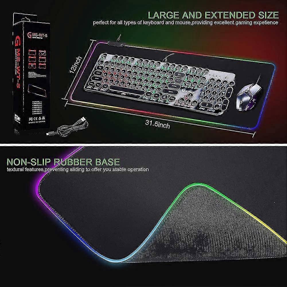 Mouse Padrgb Mousepad Led, Large ,led And Big Mouse Mat