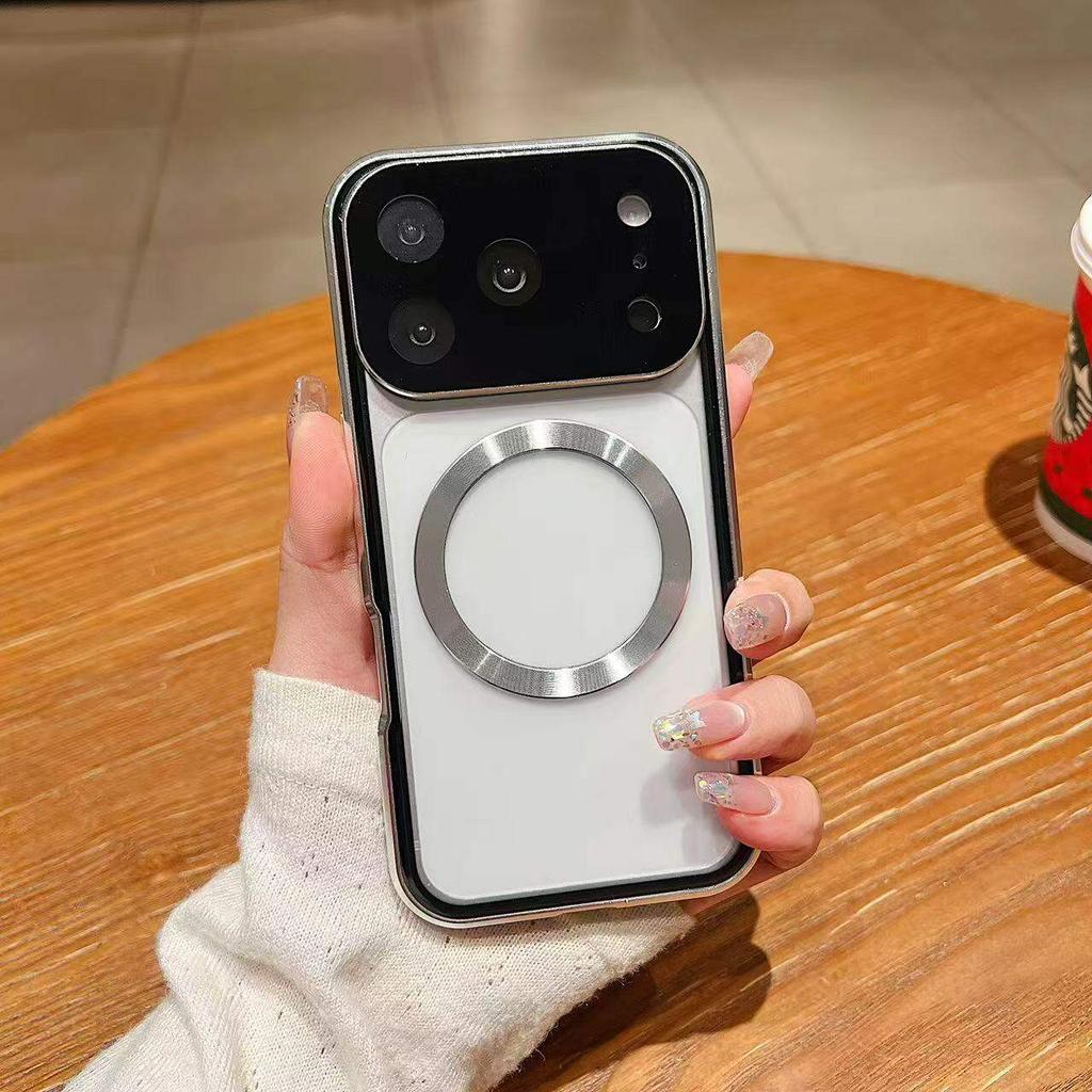 Magnetic Case for iPhone 17 16 15 14 13 12 Pro Max/Plus/Air, with Magsafe & Aluminum Frame & Double Sided Tempered Glass Phone Bumper Cover