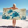 1 Stück Schildkröten Strandtuch, Super saugfähig, Schnell trocknend, Leicht, Weich, Geeignet für Strand, Schwimmen, Outdoor-Camping, Reisen