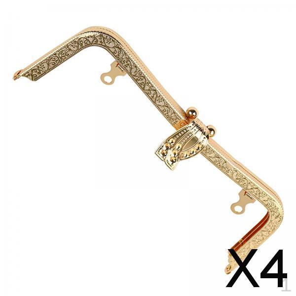 

4x Застежка для кошелька, 7,87 дюйма Замок-защелка для сумки, Металл для DIY рукоделия, Изготовление, Изготовление