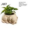 Unique Dog Shaped Flower Pot Cute Puppy Planter, 3D Printed Decorative Plant Pot, Modern White Minimalist Planter for Succulents Home Office